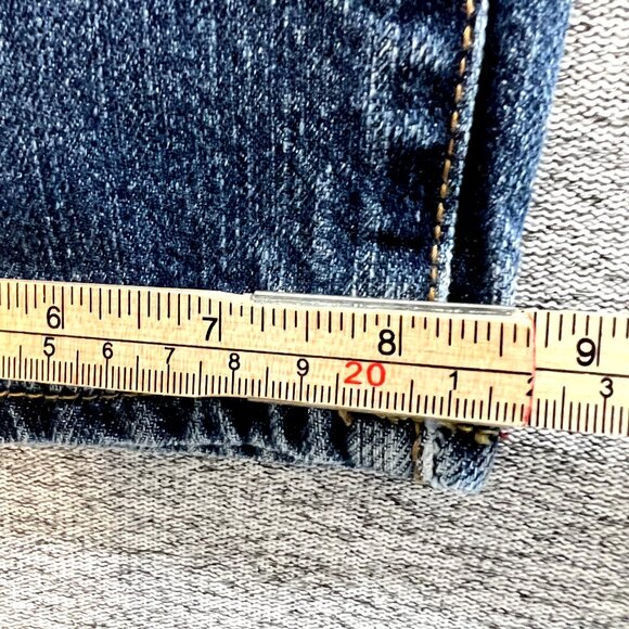 Old Navy Mens Jeans Size 33x30.5* Blue Denim Straight Mid Rise Medium Wash - Picture 11 of 14